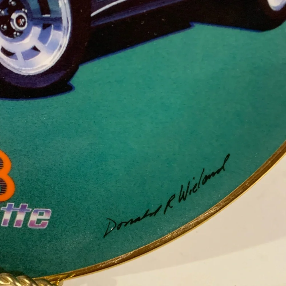 Franklin Mint 1978 Corvette Plate # JA4727